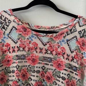 Wester theme pullover blouse